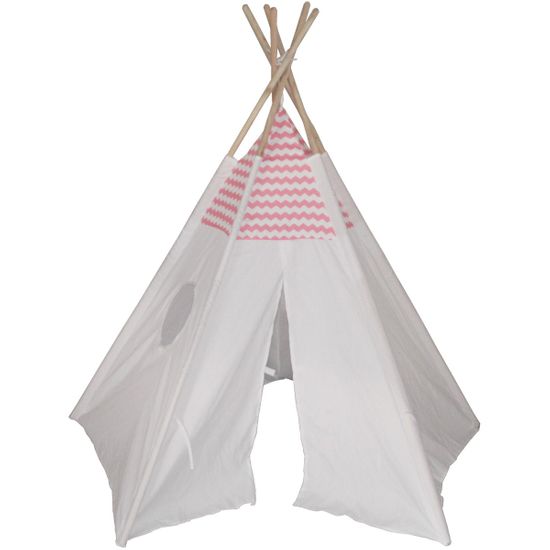 Enero Detský stan Teepee PINK, rozmery 106x106x150 cm T-208