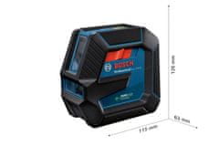 BOSCH Professional krížový laser GLL 2-15 G + LB10 + BT150 (0.601.063.W01)