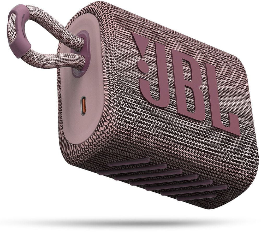 JBL GO 3, ružová