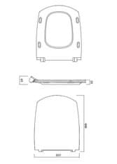 CERSANIT Wc sedátko carina slim duroplast antib. sc eco jedno tlačidlo (K98-0135)