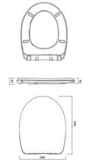 CERSANIT Wc sedenie moduo/ delfi dur softclose eo (K98-0191)