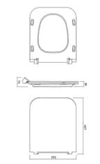 CERSANIT Wc sedátko como slim duroplast antibe soft close off easy jedno tlačidlo (K98-0143)