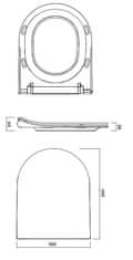 CERSANIT Wc sedátko city oval slim antib. off easy jedno tlačidlo (K98-0146)