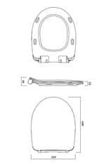 CERSANIT Wc sedenie moduo/ delfi slim dur softclose eo (K98-0138)