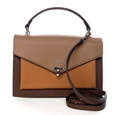 David Jones Štýlová dámska koženková crossbody Aida hnedá