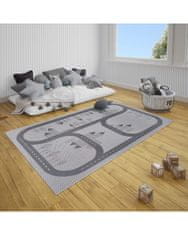 Mujkoberec Original Detský kusový koberec Mujkoberec Original Flatweave Kids rugs 104878 Grey 200x290