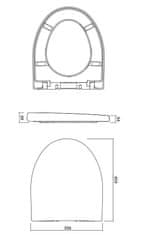 CERSANIT Sedadlo parva duroplast soft-close (K98-0122)