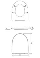 CERSANIT Sedadlo merida polypropylen antibacterial soft close (K98-0084)