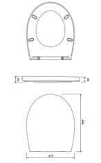 CERSANIT Sedadlo delfi polypropylen soft-close (K98-0073)