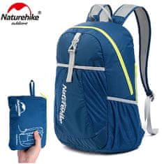 Naturehike ultralight športový zbaliteľný batoh 22l 190g - čierny