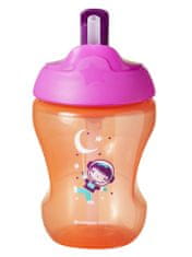 Tommee Tippee Netečúci hrnček so slamkou Straw Cup 230ml 7m+ Pink