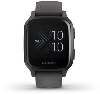 Inteligentné hodinky Garmin VENU SQ, LCD displej, smart watch, pokročilé, zdravotné funkcie, tep, dych, menštruačný cyklus, pitný režim, metabolizmus, kalórie, vzdialenosti, kroky, aktivita, odpočinok, spánok