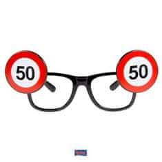 Párty okuliare narodeniny - dopravná značka - 50