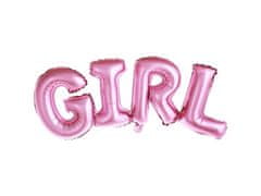 Fóliový balónik Girl - ružový - 74 cm