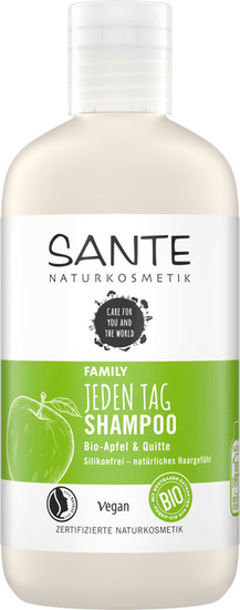 SANTE Naturkosmetik Denný šampón BIO jablko a dula - 250ml