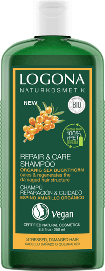 LOGONA REPAIR šampón BIO rakytník - 250ml