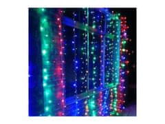 commshop Vnútorné vianočné LED záves - farebný 105diod