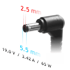 Akyga AK-ND-31 autonabíjačka pre notebooky Asus / Toshiba / HP - 19V/3.42A 65W 5.5x2.5mm konektor