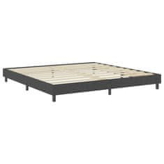 Vidaxl Posteľ boxspring tmavošedá látková 200x200 cm