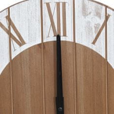 Vidaxl 321472 Wall Clock Brown and White 39,5 cm MDF