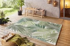 NORTHRUGS Kusový koberec Beach 103843 Green / Cream – na von aj na doma 80x150