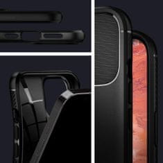 Spigen Rugged Armor silikónový kryt na iPhone 12 Pro Max, čierny