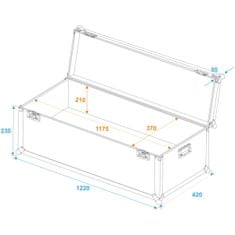 Roadinger univerzálny Transport Case 120x40x30cm