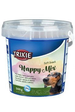 Trixie Soft Snack Happy MIX kura, jahňacie, losos 500g TR