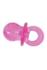 Zolux Hračka pes cumlík TPR POP Pacifier 7cm ružová