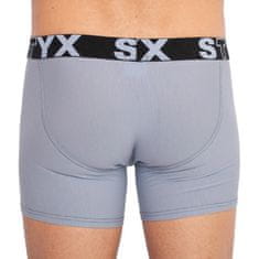 Styx Pánske boxerky long športová guma svetlo sivé (U1067) - veľkosť S