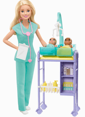 Mattel Barbie Povolanie herný set Detská lekárka DHB63