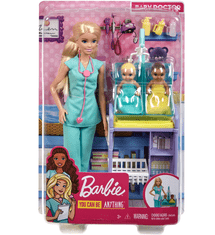 Mattel Barbie Povolanie herný set Detská lekárka DHB63