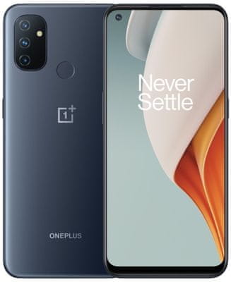 OnePlus Nord N100, výkonný procesor, IPS LCD displej, trojitý ultraširokouhlý fotoaparát, makro, selfie kamera, čítačka odtlačkov prstov