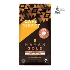 Cafédirect BIO Mayan Gold Mexiko SCA 82 zrnková káva 227g