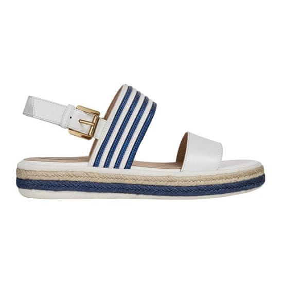 Geox Dámske sandále D Sandal Leelu ` White / Blue D02GFE-04311-C0006