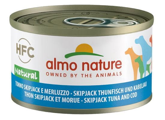 Almo Nature HFC DOG tuniak a treska 24 x 95 g