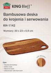 KINGHoff BAMBOO KUCHYNSKÁ DOSKA 30x23cm KH-1142