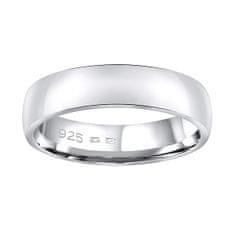 Silvego Snubný strieborný prsteň Poesia pre mužov aj ženy QRG4104M (Obvod 72 mm)