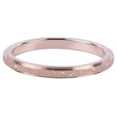 Troli Bronzový oceľový trblietavý prsteň (Obvod 52 mm)