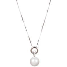 JwL Luxury Pearls Strieborný náhrdelník s pravou perlou JL0454 (retiazka, prívesok)