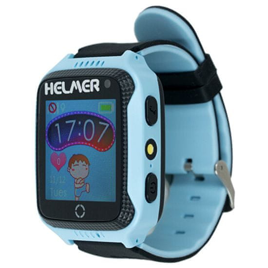 Helmer Smart dotykové hodinky s GPS lokátorom a fotoaparátom - LK 707 modré