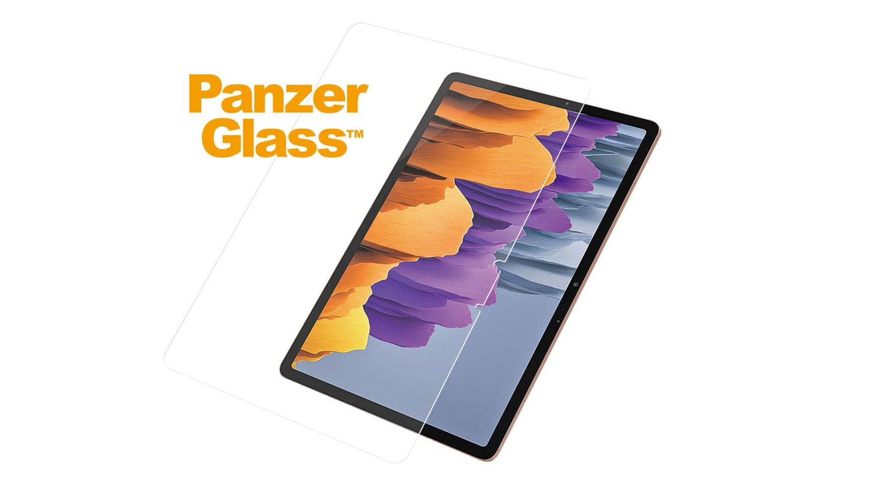 PanzerGlass Edge-to-Edge Antibacterial pre Samsung Galaxy Tab S7/S8 7241, čierne