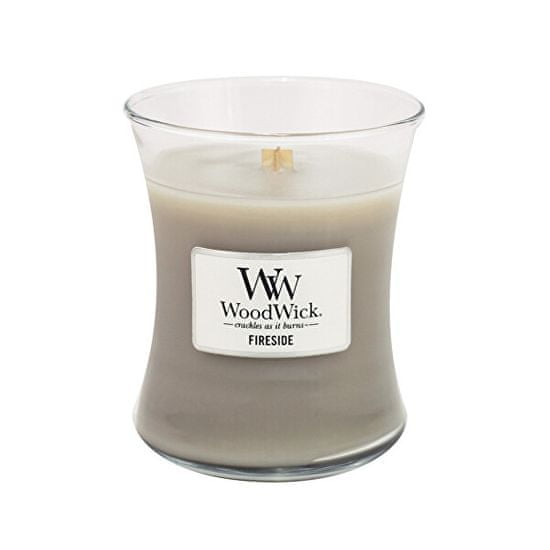 Woodwick Vonná sviečka váza Fireside 275 g