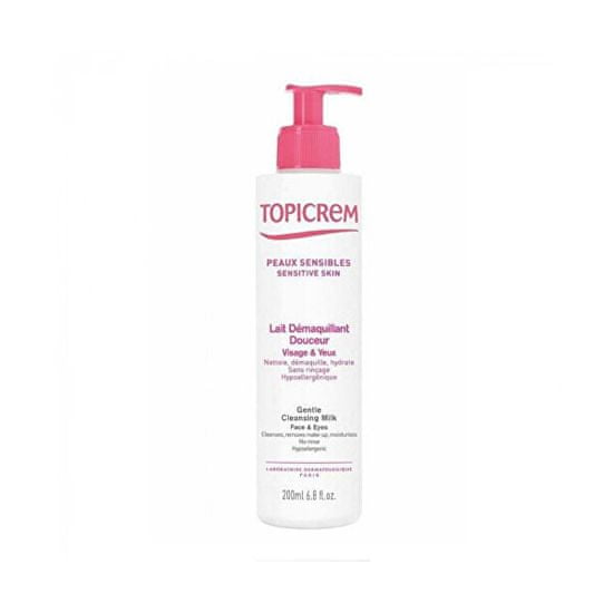 Topicrem Čistiace pleťové mlieko pre citlivú a suchú pleť (Gentle Cleansing Milk) 200 ml