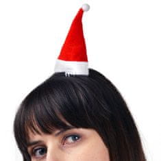 Mini čiapky Santa Claus na sponke - Vianoce - 2 ks