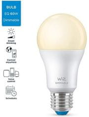 WiZ LED Žiarovka SMART WiFi A60 E27 WiZ60 DW F Biela 806lm 2700K 9W 3pcs (WZE20026011)