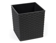 eoshop Obal na črepník JUKA RATTAN plastový 25x25x26cm