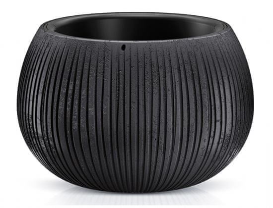 eoshop Obal na črepník BETON BOWL 2v1 plastový matný d29x20cm