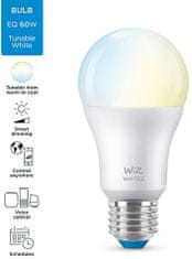 WiZ LED Žiarovka SMART WiFi A60 E27 WiZ60 TW F Biela 806lm 2700K-6500K 9W 3pcs (WZE20026071)