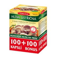 TEREZIA COMPANY Hliva ustricová sa 10 0% rakytníkovým olejom 100 kapsúl + 100 kapsúl ZADARMO